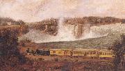 Robert Whale The Canada Southern Railway at Niagara France oil painting artist